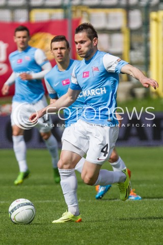  04.05.2014 LODZ <br />
PILKA NOZNA POLSKA POLISH T-MOBILE EKSTRAKLASA GRUPA SPADKOWA SEZON SEASON 2013/2014 FOOTBALL WIDZEW LODZ - CRACOVIA KRAKOW<br />
N/Z BOLJEVIC VLADIMIR<br />
 