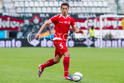  04.05.2014 LODZ <br />
PILKA NOZNA POLSKA POLISH T-MOBILE EKSTRAKLASA GRUPA SPADKOWA SEZON SEASON 2013/2014 FOOTBALL WIDZEW LODZ - CRACOVIA KRAKOW<br />
N/Z MARCIN KIKUT SYLWETKA<br />
 