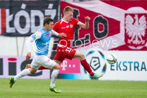  04.05.2014 LODZ <br />
PILKA NOZNA POLSKA POLISH T-MOBILE EKSTRAKLASA GRUPA SPADKOWA SEZON SEASON 2013/2014 FOOTBALL WIDZEW LODZ - CRACOVIA KRAKOW<br />
N/Z EDUARDS VISNIAKOVS<br />
 