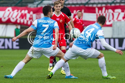  04.05.2014 LODZ <br />
PILKA NOZNA POLSKA POLISH T-MOBILE EKSTRAKLASA GRUPA SPADKOWA SEZON SEASON 2013/2014 FOOTBALL WIDZEW LODZ - CRACOVIA KRAKOW<br />
N/Z BARTLOMIEJ KASPRZAK<br />
 