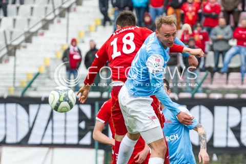  04.05.2014 LODZ <br />
PILKA NOZNA POLSKA POLISH T-MOBILE EKSTRAKLASA GRUPA SPADKOWA SEZON SEASON 2013/2014 FOOTBALL WIDZEW LODZ - CRACOVIA KRAKOW<br />
N/Z ADAM MARCINIAK<br />
 