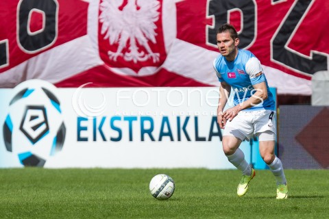  04.05.2014 LODZ <br />
PILKA NOZNA POLSKA POLISH T-MOBILE EKSTRAKLASA GRUPA SPADKOWA SEZON SEASON 2013/2014 FOOTBALL WIDZEW LODZ - CRACOVIA KRAKOW<br />
N/Z BOLJEVIC VLADIMIR SYLWETKA<br />
 