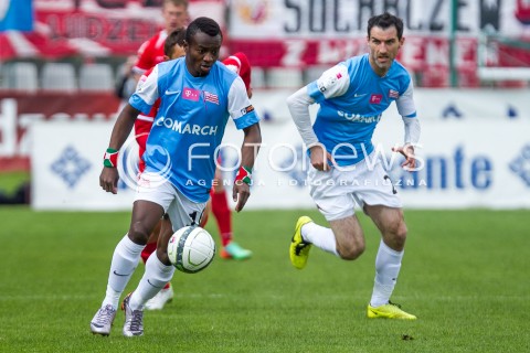  04.05.2014 LODZ <br />
PILKA NOZNA POLSKA POLISH T-MOBILE EKSTRAKLASA GRUPA SPADKOWA SEZON SEASON 2013/2014 FOOTBALL WIDZEW LODZ - CRACOVIA KRAKOW<br />
N/Z SAIDI NTIBAZONKIZA<br />
 