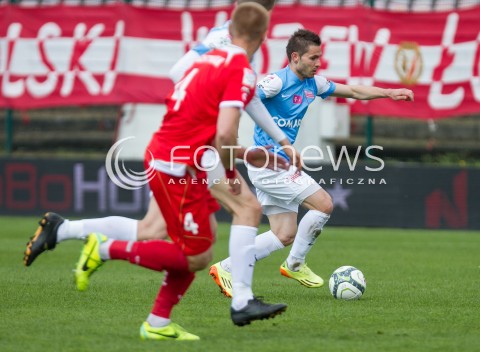  04.05.2014 LODZ <br />
PILKA NOZNA POLSKA POLISH T-MOBILE EKSTRAKLASA GRUPA SPADKOWA SEZON SEASON 2013/2014 FOOTBALL WIDZEW LODZ - CRACOVIA KRAKOW<br />
N/Z BOLJEVIC VLADIMIR<br />
 