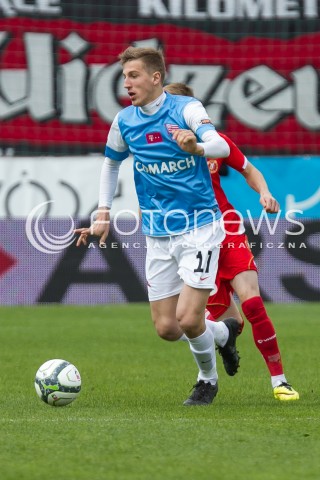  04.05.2014 LODZ <br />
PILKA NOZNA POLSKA POLISH T-MOBILE EKSTRAKLASA GRUPA SPADKOWA SEZON SEASON 2013/2014 FOOTBALL WIDZEW LODZ - CRACOVIA KRAKOW<br />
N/Z DAWID NOWAK SYLWETKA<br />
 