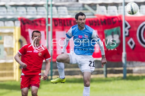  04.05.2014 LODZ <br />
PILKA NOZNA POLSKA POLISH T-MOBILE EKSTRAKLASA GRUPA SPADKOWA SEZON SEASON 2013/2014 FOOTBALL WIDZEW LODZ - CRACOVIA KRAKOW<br />
N/Z MARCIN KACZMAREK SLAWOMIR SZELIGA<br />
 