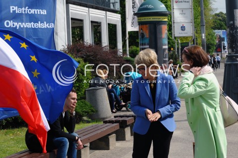  07.05.2014 WARSZAWA<br />KAMPANIA WYBORCZA DANUTY HUBNER<br />N/Z PROFESOR DANUTA HUBNER<br /> 