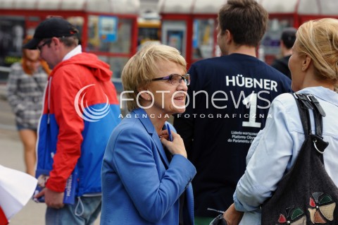 Kampania wyborcza Danuty Hubner w Warszawie
