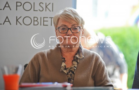  07.05.2013 WARSZAWA<br />KONFERENCJA PRASOWA KONGRESU KOBIET<br />N/Z HENRYKA BOCHNIARZ<br /> 