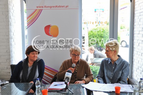 Konferencja prasowa Kongresu Kobiet w Warszawie