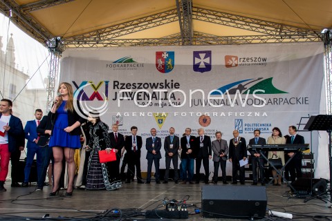  08.05.2014 RZESZOW<br />ROZPOCZYNAJA SIE XXI RZESZOWSKIE JUWENALIA<br />N/Z OTWARCIE JUWENALIOW<br /> 