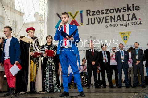  08.05.2014 RZESZOW<br />ROZPOCZYNAJA SIE XXI RZESZOWSKIE JUWENALIA<br />N/Z OTWARCIE JUWENALIOW<br /> 