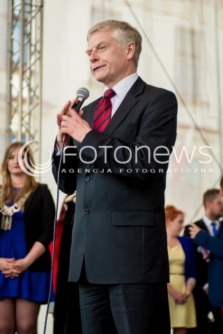  08.05.2014 RZESZOW<br />ROZPOCZYNAJA SIE XXI RZESZOWSKIE JUWENALIA<br />N/Z ALEKSANDER BOBKO - REKTOR UNIWERSYTETU RZESZOWSKIEGO<br /> 