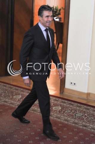  08.05.2014 WARSZAWA<br />WIZYTA SEKRETARZA GENERALNEGO NATO<br />N/Z SEKRETARZ GENERALNY NATO ANDERS FOGH RASMUSSEN<br /> 