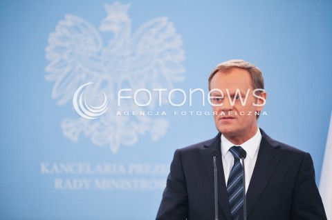  08.05.2014 WARSZAWA<br />KONFERENCJA PRASOWA SEKRETARZA GENERALNEGO NATO<br />N/Z PREMIER RP DONALD TUSK<br /> 