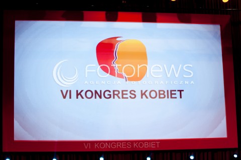  09.05.2014 WARSZAWA<br />VI KONGRES KOBIET<br />N/Z NAPIS VI KONGRES KOBIET<br /> 