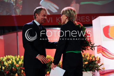  10.05.2014 WARSZAWA<br />VI KONGRES KOBIET<br />N/Z PREMIER RP DONALD TUSK DANUTA HUBNER<br /> 