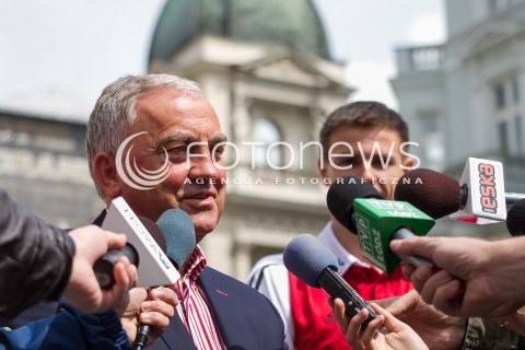  12.05.2014 LODZ <br />KONFERENCJA PRASOWA PRZED MISTRZOSTWAMI SWIATA W PILCE SIATKOWEJ MEZCZYZN FIVB <br />N/Z MIROSLAW PRZEDPELSKI - PREZES PZPS<br /> 