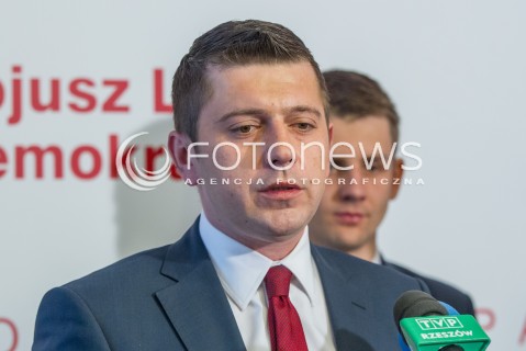  15.05.2014 RZESZOW<br />KONFERENCJA PRASOWA SLD INAUGURUJACA AKCJE 3 X TAK Z UDZIALEM POSLA GRZEGORZA NAPIERALSKIEGO<br />N/Z TOMASZ KAMINSKI<br /> 