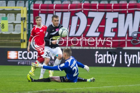  16.05.2014 LODZ <br />
PILKA NOZNA POLSKA POLISH T-MOBILE EKSTRAKLASA GRUPA SPADKOWA SEZON SEASON 2013/2014 FOOTBALL WIDZEW LODZ - JAGIELLONIA BIALYSTOK<br />
N/Z MACIEJ GAJOS PATRYK WOLANSKI GOL BRAMKA<br />
 