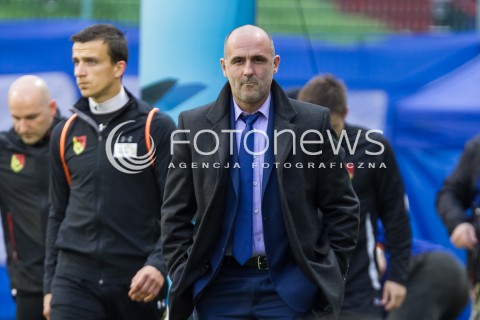  16.05.2014 LODZ <br />
PILKA NOZNA POLSKA POLISH T-MOBILE EKSTRAKLASA GRUPA SPADKOWA SEZON SEASON 2013/2014 FOOTBALL WIDZEW LODZ - JAGIELLONIA BIALYSTOK<br />
N/Z TRENER MICHAL PROBIERZ SYLWETKA<br />
 