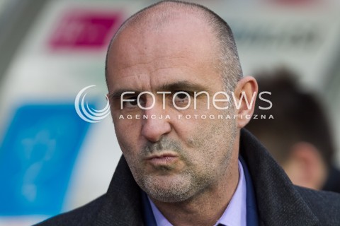  16.05.2014 LODZ <br />
PILKA NOZNA POLSKA POLISH T-MOBILE EKSTRAKLASA GRUPA SPADKOWA SEZON SEASON 2013/2014 FOOTBALL WIDZEW LODZ - JAGIELLONIA BIALYSTOK<br />
N/Z TRENER MICHAL PROBIERZ SYLWETKA<br />
 