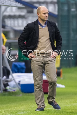  16.05.2014 LODZ <br />
PILKA NOZNA POLSKA POLISH T-MOBILE EKSTRAKLASA GRUPA SPADKOWA SEZON SEASON 2013/2014 FOOTBALL WIDZEW LODZ - JAGIELLONIA BIALYSTOK<br />
N/Z TRENER ARTUR SKOWRONEK SYLWETKA<br />
 