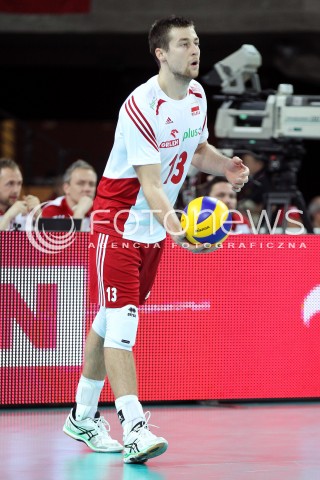  16.05.2014 WROCLAW <br />SIATKOWKA MEZCZYZN <br />TURNIEJ KWALIFIKACYJNY DO MISTRZOSTW EUROPY 2015<br />2015 FIVB WORLD CHAMPIONSHIP - EUROPEAN QUALIFICATION MEN <br />MECZ POLSKA - LOTWA ( POLAND - LATVIA ) <br />N/Z MICHAL KUBIAK SYLWETKA <br /> 
