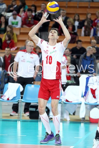  16.05.2014 WROCLAW <br />SIATKOWKA MEZCZYZN <br />TURNIEJ KWALIFIKACYJNY DO MISTRZOSTW EUROPY 2015<br />2015 FIVB WORLD CHAMPIONSHIP - EUROPEAN QUALIFICATION MEN <br />MECZ POLSKA - LOTWA ( POLAND - LATVIA ) <br />N/Z MARIUSZ WLAZLY SYLWETKA <br /> 