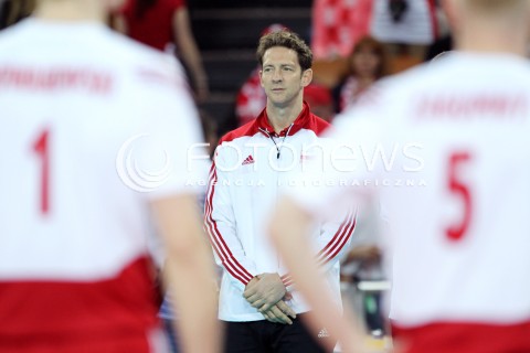  16.05.2014 WROCLAW <br />SIATKOWKA MEZCZYZN <br />TURNIEJ KWALIFIKACYJNY DO MISTRZOSTW EUROPY 2015<br />2015 FIVB WORLD CHAMPIONSHIP - EUROPEAN QUALIFICATION MEN <br />MECZ POLSKA - LOTWA ( POLAND - LATVIA ) <br />N/Z STEPHANE ANTIGA TRENER ( HEAD COACH ) <br /> 