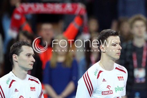  16.05.2014 WROCLAW <br />SIATKOWKA MEZCZYZN <br />TURNIEJ KWALIFIKACYJNY DO MISTRZOSTW EUROPY 2015<br />2015 FIVB WORLD CHAMPIONSHIP - EUROPEAN QUALIFICATION MEN <br />MECZ POLSKA - LOTWA ( POLAND - LATVIA ) <br />N/Z MICHAL RUCIAK MARIUSZ WLAZLY GLOWKA PORTRET SYLWETKA<br /> 