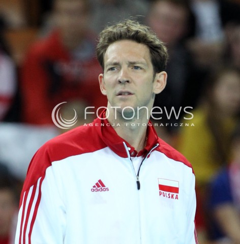  16.05.2014 WROCLAW <br />SIATKOWKA MEZCZYZN <br />TURNIEJ KWALIFIKACYJNY DO MISTRZOSTW EUROPY 2015<br />2015 FIVB WORLD CHAMPIONSHIP - EUROPEAN QUALIFICATION MEN <br />MECZ POLSKA - LOTWA ( POLAND - LATVIA ) <br />N/Z STEPHANE ANTIGA TRENER ( HEAD COACH ) SYLWETKA <br /> 