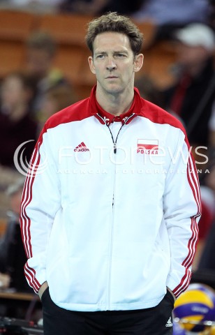  16.05.2014 WROCLAW <br />SIATKOWKA MEZCZYZN <br />TURNIEJ KWALIFIKACYJNY DO MISTRZOSTW EUROPY 2015<br />2015 FIVB WORLD CHAMPIONSHIP - EUROPEAN QUALIFICATION MEN <br />MECZ POLSKA - LOTWA ( POLAND - LATVIA ) <br />N/Z STEPHANE ANTIGA TRENER ( HEAD COACH ) SYLWETKA <br /> 