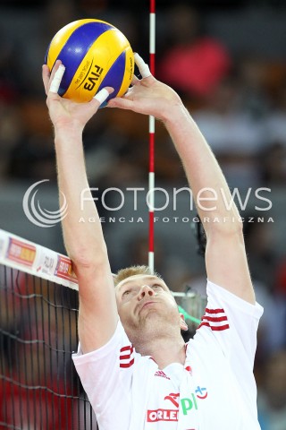  16.05.2014 WROCLAW <br />SIATKOWKA MEZCZYZN <br />TURNIEJ KWALIFIKACYJNY DO MISTRZOSTW EUROPY 2015<br />2015 FIVB WORLD CHAMPIONSHIP - EUROPEAN QUALIFICATION MEN <br />MECZ POLSKA - LOTWA ( POLAND - LATVIA ) <br />N/Z PAWEL ZAGUMNY SYLWETKA <br /> 