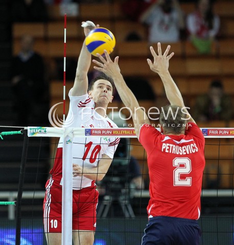  16.05.2014 WROCLAW <br />SIATKOWKA MEZCZYZN <br />TURNIEJ KWALIFIKACYJNY DO MISTRZOSTW EUROPY 2015<br />2015 FIVB WORLD CHAMPIONSHIP - EUROPEAN QUALIFICATION MEN <br />MECZ POLSKA - LOTWA ( POLAND - LATVIA ) <br />N/Z MARIUSZ WLAZLY<br /> 