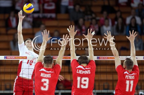  16.05.2014 WROCLAW <br />SIATKOWKA MEZCZYZN <br />TURNIEJ KWALIFIKACYJNY DO MISTRZOSTW EUROPY 2015<br />2015 FIVB WORLD CHAMPIONSHIP - EUROPEAN QUALIFICATION MEN <br />MECZ POLSKA - LOTWA ( POLAND - LATVIA ) <br />N/Z MARIUSZ WLAZLY<br /> 