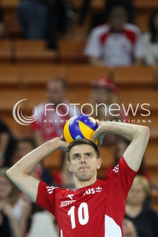  17.05.2014 WROCLAW <br />SIATKOWKA MEZCZYZN <br />TURNIEJ KWALIFIKACYJNY DO MISTRZOSTW EUROPY 2015<br />2015 FIVB WORLD CHAMPIONSHIP - EUROPEAN QUALIFICATION MEN <br />MECZ POLSKA - MACEDONIA ( POLAND - FYROM ) <br />N/Z MARIUSZ WLAZLY SYLWETKA <br /> 