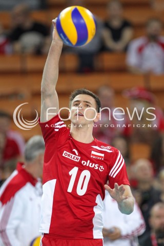  17.05.2014 WROCLAW <br />SIATKOWKA MEZCZYZN <br />TURNIEJ KWALIFIKACYJNY DO MISTRZOSTW EUROPY 2015<br />2015 FIVB WORLD CHAMPIONSHIP - EUROPEAN QUALIFICATION MEN <br />MECZ POLSKA - MACEDONIA ( POLAND - FYROM ) <br />N/Z MARIUSZ WLAZLY SYLWETKA <br /> 