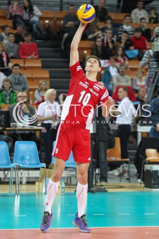  17.05.2014 WROCLAW <br />SIATKOWKA MEZCZYZN <br />TURNIEJ KWALIFIKACYJNY DO MISTRZOSTW EUROPY 2015<br />2015 FIVB WORLD CHAMPIONSHIP - EUROPEAN QUALIFICATION MEN <br />MECZ POLSKA - MACEDONIA ( POLAND - FYROM ) <br />N/Z MARIUSZ WLAZLY SYLWETKA <br /> 