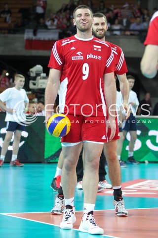  17.05.2014 WROCLAW <br />SIATKOWKA MEZCZYZN <br />TURNIEJ KWALIFIKACYJNY DO MISTRZOSTW EUROPY 2015<br />2015 FIVB WORLD CHAMPIONSHIP - EUROPEAN QUALIFICATION MEN <br />MECZ POLSKA - MACEDONIA ( POLAND - FYROM ) <br />N/Z GRZEGORZ BOCIEK SYLWETKA <br /> 