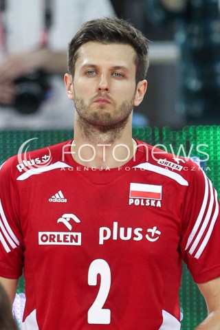  17.05.2014 WROCLAW <br />SIATKOWKA MEZCZYZN <br />TURNIEJ KWALIFIKACYJNY DO MISTRZOSTW EUROPY 2015<br />2015 FIVB WORLD CHAMPIONSHIP - EUROPEAN QUALIFICATION MEN <br />MECZ POLSKA - MACEDONIA ( POLAND - FYROM ) <br />N/Z MICHAL WINIARSKI SYLWETKA GLOWKA PORTRET<br /> 