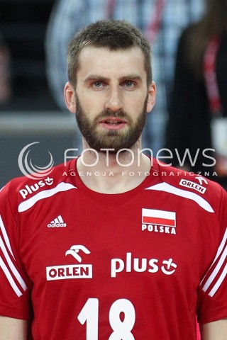  17.05.2014 WROCLAW <br />SIATKOWKA MEZCZYZN <br />TURNIEJ KWALIFIKACYJNY DO MISTRZOSTW EUROPY 2015<br />2015 FIVB WORLD CHAMPIONSHIP - EUROPEAN QUALIFICATION MEN <br />MECZ POLSKA - MACEDONIA ( POLAND - FYROM ) <br />N/Z MARCIN MOZDZONEK SYLWETKA GLOWKA PORTRET<br /> 