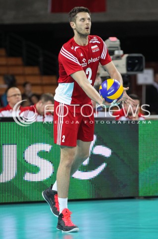  17.05.2014 WROCLAW <br />SIATKOWKA MEZCZYZN <br />TURNIEJ KWALIFIKACYJNY DO MISTRZOSTW EUROPY 2015<br />2015 FIVB WORLD CHAMPIONSHIP - EUROPEAN QUALIFICATION MEN <br />MECZ POLSKA - MACEDONIA ( POLAND - FYROM ) <br />N/Z MICHAL WINIARSKI SYLWETKA <br /> 