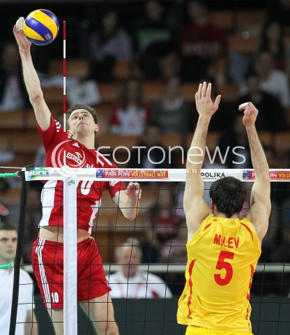  17.05.2014 WROCLAW <br />SIATKOWKA MEZCZYZN <br />TURNIEJ KWALIFIKACYJNY DO MISTRZOSTW EUROPY 2015<br />2015 FIVB WORLD CHAMPIONSHIP - EUROPEAN QUALIFICATION MEN <br />MECZ POLSKA - MACEDONIA ( POLAND - FYROM ) <br />N/Z MARIUSZ WLAZLY <br /> 