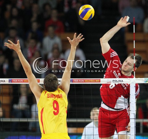  17.05.2014 WROCLAW <br />SIATKOWKA MEZCZYZN <br />TURNIEJ KWALIFIKACYJNY DO MISTRZOSTW EUROPY 2015<br />2015 FIVB WORLD CHAMPIONSHIP - EUROPEAN QUALIFICATION MEN <br />MECZ POLSKA - MACEDONIA ( POLAND - FYROM ) <br />N/Z BARTOSZ KUREK <br /> 