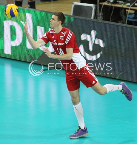  17.05.2014 WROCLAW <br />SIATKOWKA MEZCZYZN <br />TURNIEJ KWALIFIKACYJNY DO MISTRZOSTW EUROPY 2015<br />2015 FIVB WORLD CHAMPIONSHIP - EUROPEAN QUALIFICATION MEN <br />MECZ POLSKA - MACEDONIA ( POLAND - FYROM ) <br />N/Z MARIUSZ WLAZLY SYLWETKA <br /> 