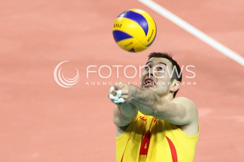  17.05.2014 WROCLAW <br />SIATKOWKA MEZCZYZN <br />TURNIEJ KWALIFIKACYJNY DO MISTRZOSTW EUROPY 2015<br />2015 FIVB WORLD CHAMPIONSHIP - EUROPEAN QUALIFICATION MEN <br />MECZ POLSKA - MACEDONIA ( POLAND - FYROM ) <br />N/Z NIKOLA GJORGIEV <br /> 
