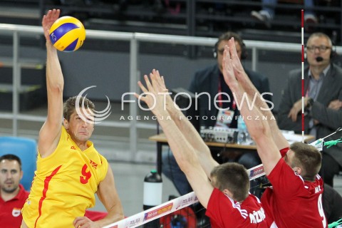  17.05.2014 WROCLAW <br />SIATKOWKA MEZCZYZN <br />TURNIEJ KWALIFIKACYJNY DO MISTRZOSTW EUROPY 2015<br />2015 FIVB WORLD CHAMPIONSHIP - EUROPEAN QUALIFICATION MEN <br />MECZ POLSKA - MACEDONIA ( POLAND - FYROM ) <br />N/Z JOVICA SIMOVSKI <br /> 