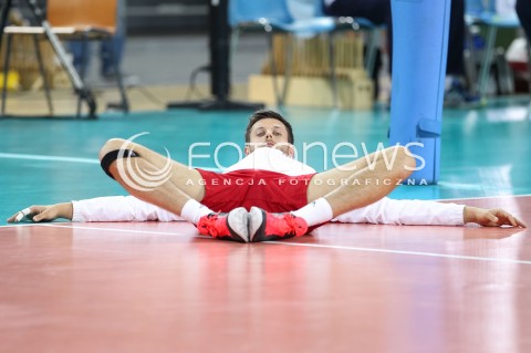  18.05.2014 WROCLAW <br />SIATKOWKA MEZCZYZN <br />TURNIEJ KWALIFIKACYJNY DO MISTRZOSTW EUROPY 2015<br />2015 FIVB WORLD CHAMPIONSHIP - EUROPEAN QUALIFICATION MEN <br />MECZ POLSKA - SLOWENIA ( POLAND - SLOVENIA ) <br />N/Z MICHAL WINIARSKI SYLWETKA <br /> 