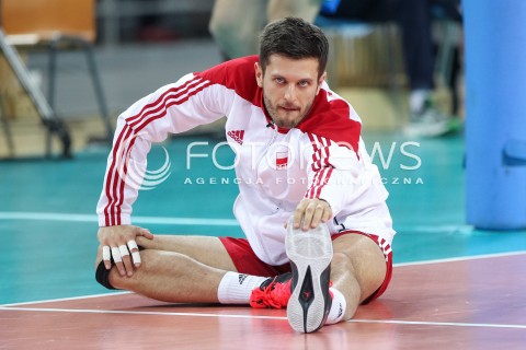  18.05.2014 WROCLAW <br />SIATKOWKA MEZCZYZN <br />TURNIEJ KWALIFIKACYJNY DO MISTRZOSTW EUROPY 2015<br />2015 FIVB WORLD CHAMPIONSHIP - EUROPEAN QUALIFICATION MEN <br />MECZ POLSKA - SLOWENIA ( POLAND - SLOVENIA ) <br />N/Z MICHAL WINIARSKI SYLWETKA <br /> 
